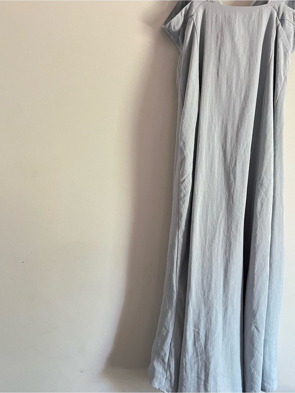ASTR The Label Linen Tie Front Midi Blue Dress Size Small Formal wedding guest - Picture 11 of 12